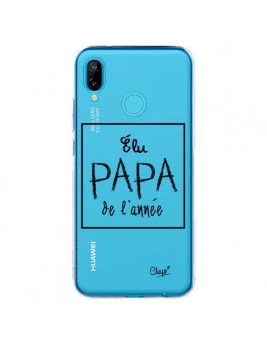 Coque Huawei P20 Lite Elu Papa de l'Année Transparente - Chapo