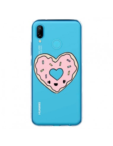 Coque Huawei P20 Lite Donuts Heart Coeur Rose Transparente - Claudia Ramos