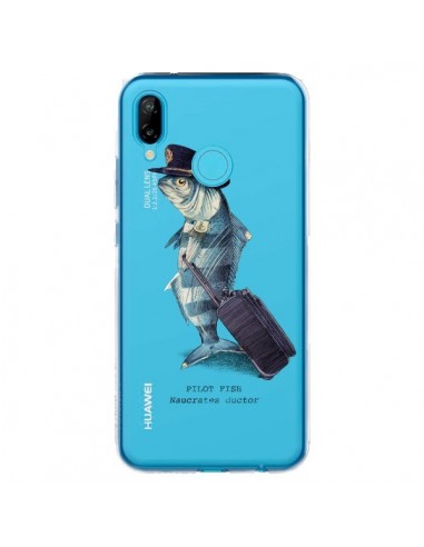 Coque Huawei P20 Lite Pilot Fish Poisson Pilote Transparente - Eric Fan