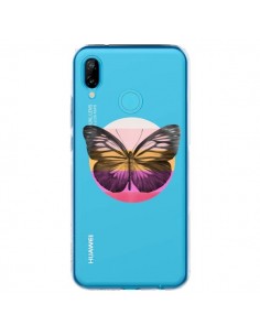 Coque Huawei P20 Lite Papillon Butterfly Transparente -...