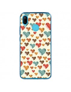 Coque Huawei P20 Lite Coeurs Color_s - Eleaxart