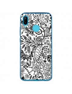 Coque Huawei P20 Lite Azteque Blanc et Noir - Eleaxart