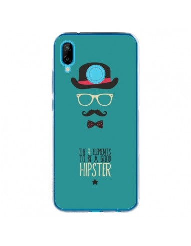 Coque Huawei P20 Lite Chapeau, Lunettes, Moustache, Noeud Papillon To Be a Good Hipster - Eleaxart