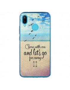 Coque Huawei P20 Lite Let's Go Far Away Beach Plage -...