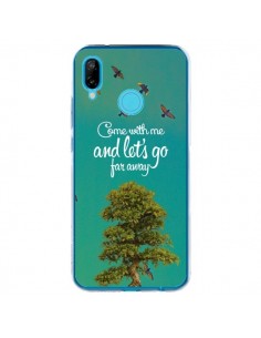 Coque Huawei P20 Lite Let's Go Far Away Tree Arbre -...