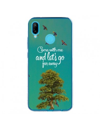 Coque Huawei P20 Lite Let's Go Far Away Tree Arbre - Eleaxart