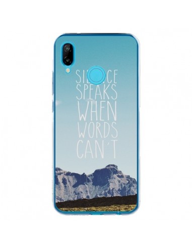 Coque Huawei P20 Lite Silence speaks when words can't paysage - Eleaxart