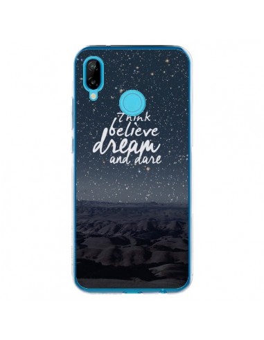 Coque Huawei P20 Lite Think believe dream and dare Pensée Rêves - Eleaxart