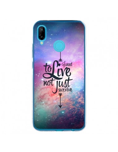 Coque Huawei P20 Lite I want to live Je veux vivre - Eleaxart