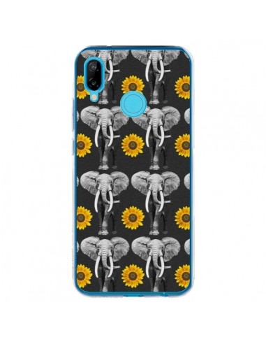 Coque Huawei P20 Lite Elephant Tournesol - Eleaxart