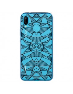 Coque Huawei P20 Lite Lignes Miroir Grilles Triangles...