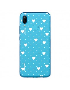 Coque Huawei P20 Lite Point Coeur Blanc Pin Point Heart...