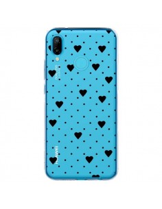 Coque Huawei P20 Lite Point Coeur Noir Pin Point Heart...