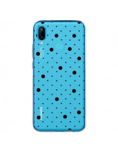 Coque Huawei P20 Lite Point Noir Pin Point Transparente -...
