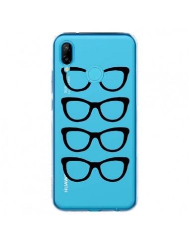 Coque Huawei P20 Lite Sunglasses Lunettes Soleil Noir Transparente - Project M