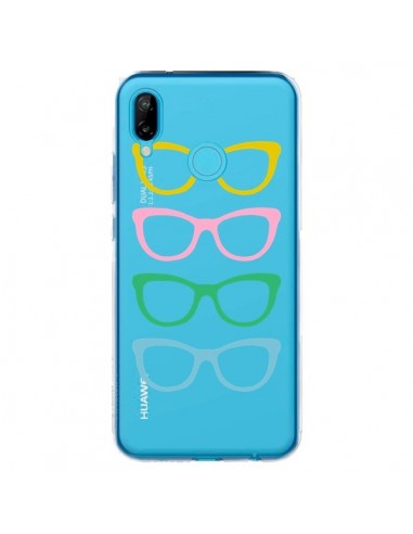 Coque Huawei P20 Lite Sunglasses Lunettes Soleil Couleur Transparente - Project M