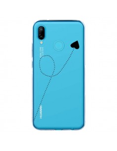 Coque Huawei P20 Lite Travel to your Heart Noir Voyage...