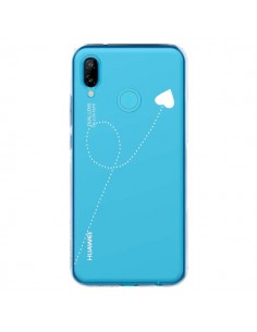Coque Huawei P20 Lite Travel to your Heart Blanc Voyage...
