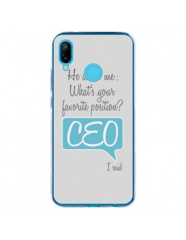 Coque Huawei P20 Lite What's your favorite position CEO I said, bleu - Shop Gasoline