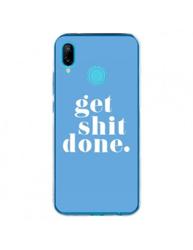 Coque Huawei P20 Lite Get Shit Done Bleu - Shop Gasoline