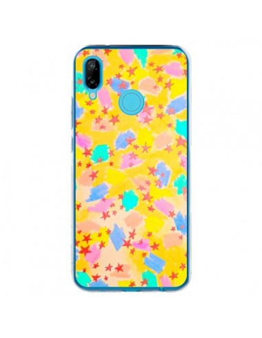 Coque Huawei P20 Lite Stars Etoiles Jaunes - Ebi Emporium