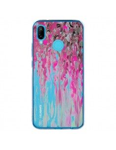 Coque Huawei P20 Lite Tempête Rose Transparente - Ebi...