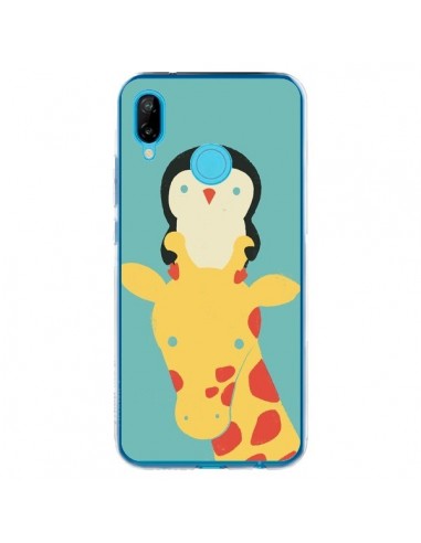 Coque Huawei P20 Lite Girafe Pingouin Meilleure Vue Better View - Jay Fleck