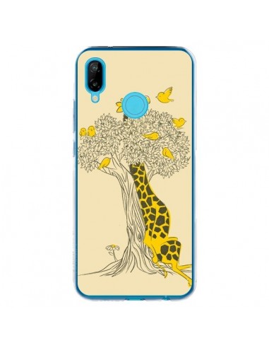 Coque Huawei P20 Lite Girafe Amis Oiseaux - Jay Fleck