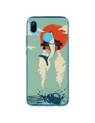 Coque Huawei P20 Lite Requin Avion Volant - Jay Fleck