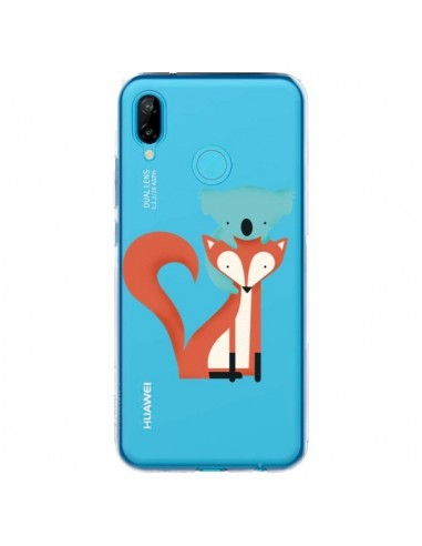 Coque Huawei P20 Lite Renard et Koala Love Transparente - Jay Fleck