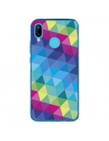 Coque Huawei P20 Lite Azteque Gheo Bleu - Javier Martinez