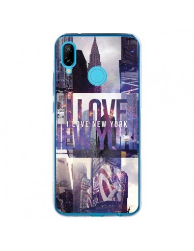 Coque Huawei P20 Lite I love New Yorck City violet - Javier Martinez