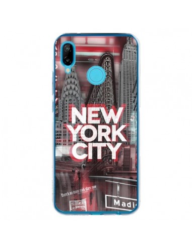 Coque Huawei P20 Lite New York City Rouge - Javier Martinez