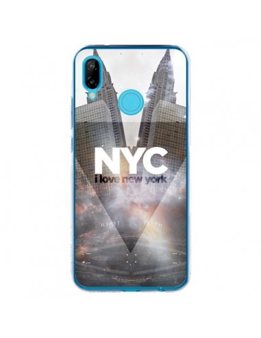 Coque Huawei P20 Lite I Love New York City Gris - Javier Martinez