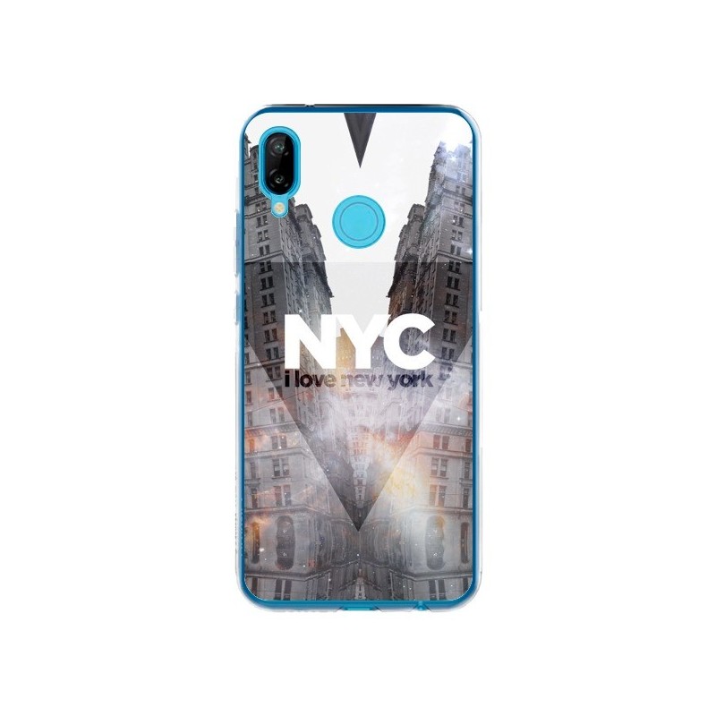 Coque Huawei P20 Lite I Love New York City Orange - Javier Martinez