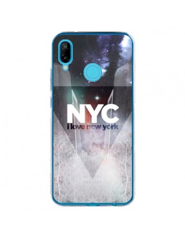 Coque Huawei P20 Lite I Love New York City Bleu - Javier Martinez