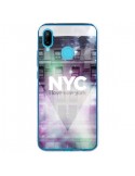 Coque Huawei P20 Lite I Love New York City Violet Vert - Javier Martinez