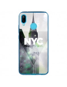 Coque Huawei P20 Lite I Love New York City Gris Violet...