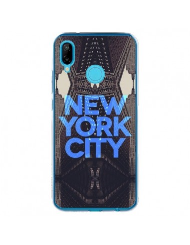 Coque Huawei P20 Lite New York City Bleu - Javier Martinez