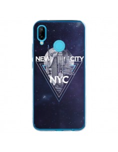 Coque Huawei P20 Lite New York City Triangle Bleu -...