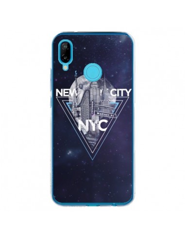 Coque Huawei P20 Lite New York City Triangle Bleu - Javier Martinez