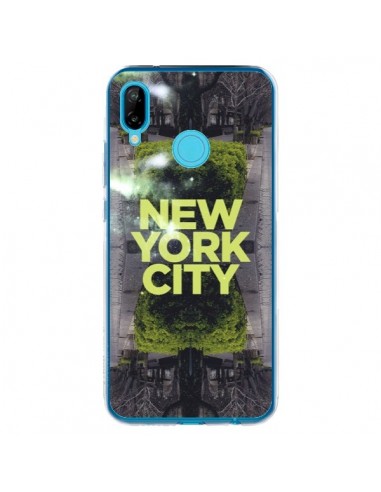 Coque Huawei P20 Lite New York City Vert - Javier Martinez