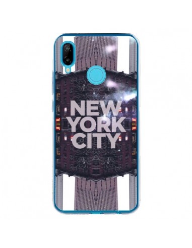 Coque Huawei P20 Lite New York City Violet - Javier Martinez