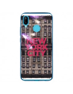 Coque Huawei P20 Lite New York City Buildings Rouge -...