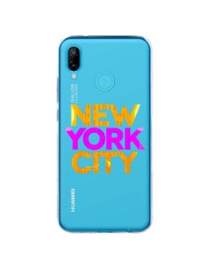 Coque Huawei P20 Lite New York City NYC Orange Rose...