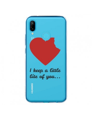 Coque Huawei P20 Lite I keep a little bite of you Love Heart Amour Transparente - Julien Martinez