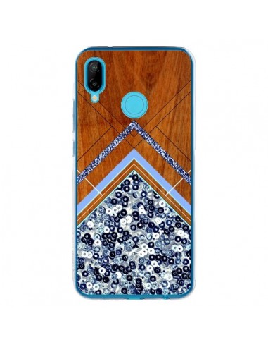 Coque Huawei P20 Lite Sequin Geometry Bois Azteque Aztec Tribal - Jenny Mhairi