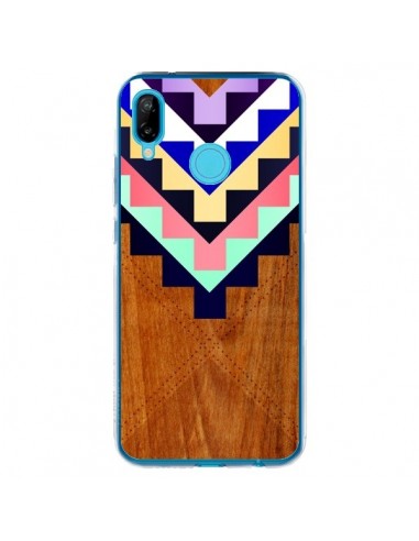 Coque Huawei P20 Lite Wooden Tribal Bois Azteque Aztec Tribal - Jenny Mhairi