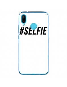 Coque Huawei P20 Lite Hashtag Selfie Noir Vertical -...