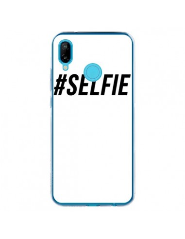 Coque Huawei P20 Lite Hashtag Selfie Noir Vertical - Jonathan Perez